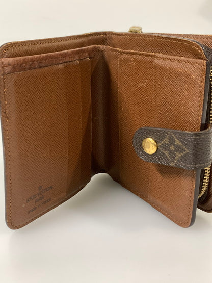 【現状渡し品】【メンズ/レディース】 LOUIS VUITTON ルイ・ヴィトン モノグラム コンパクト ジップ M61667 CT0081 2つ折り財布 ウォレット 179-260817-em-19-min カラー：ブラウン 万代Net店