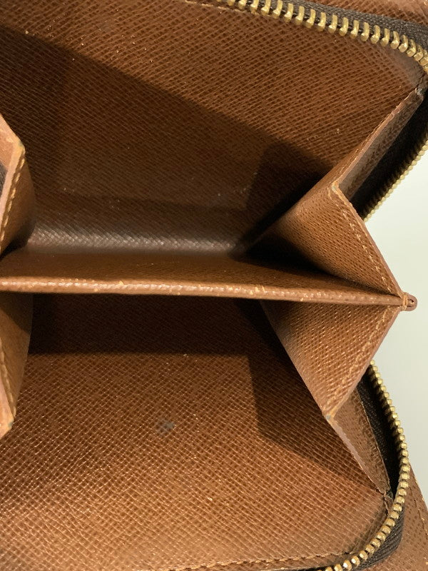 【現状渡し品】【メンズ/レディース】 LOUIS VUITTON ルイ・ヴィトン モノグラム コンパクト ジップ M61667 CT0081 2つ折り財布 ウォレット 179-260817-em-19-min カラー：ブラウン 万代Net店