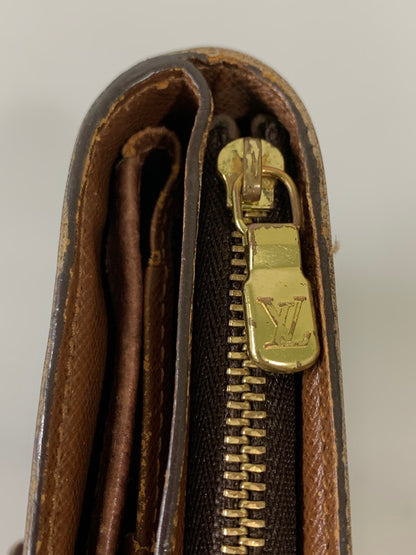 【現状渡し品】【メンズ/レディース】 LOUIS VUITTON ルイ・ヴィトン モノグラム コンパクト ジップ M61667 CT0081 2つ折り財布 ウォレット 179-260817-em-19-min カラー：ブラウン 万代Net店