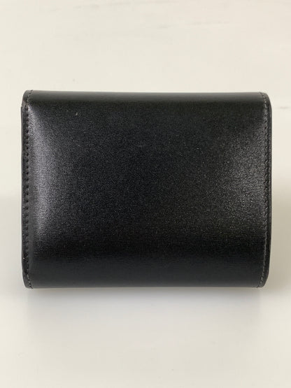 【中古品】【メンズ】 CELINE セリーヌ トリオンフ スモールフラップウォレット 財布 181-260811-hu-17-min カラー：ブラック 万代Net店