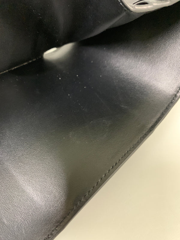 【中古品】【メンズ】 CELINE セリーヌ トリオンフ スモールフラップウォレット 財布 181-260811-hu-17-min カラー：ブラック 万代Net店