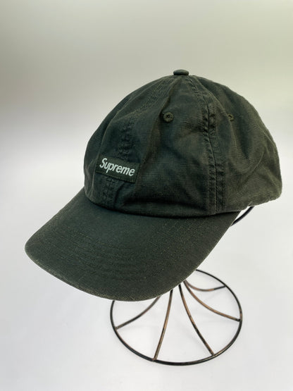 【中古品】【メンズ/レディース】 SUPREME シュプリーム 22SS SMALL BOX COATED LINEN 6-PANEL CAP スモール ボックス コーテッド リネン 6パネル キャップ 帽子 185-260809-em-14-min カラー：ブラック 万代Net店
