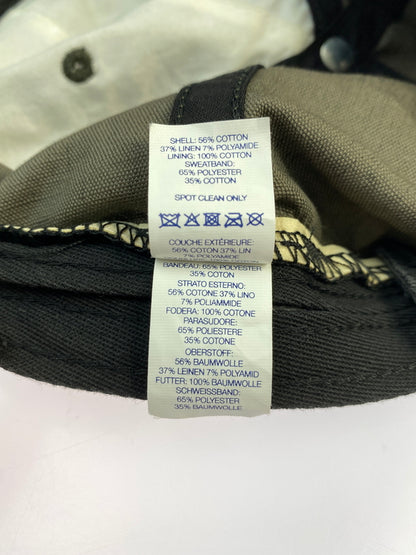【中古品】【メンズ/レディース】 SUPREME シュプリーム 22SS SMALL BOX COATED LINEN 6-PANEL CAP スモール ボックス コーテッド リネン 6パネル キャップ 帽子 185-260809-em-14-min カラー：ブラック 万代Net店