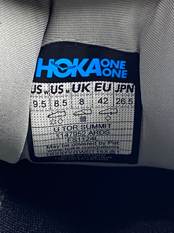 【中古品】【メンズ/レディース】 HOKA HOKA ONE ホカ オネオネ U TOR SUMMIT 1147952 トー サミット ユニセックス 男女兼用 スニーカー 靴 シューズ 162-260809-em-40-min サイズ：26.5cm カラー：グレー 万代Net店
