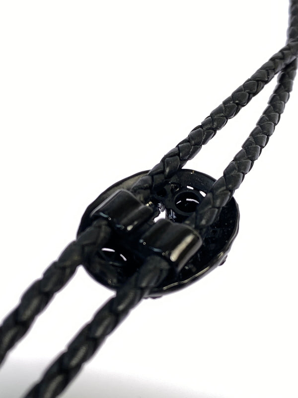 【中古品】【メンズ】 GLAMB グラム レザーループタイ アクセサリー 193-260821-hu-08-min カラー：ブラック 万代Net店