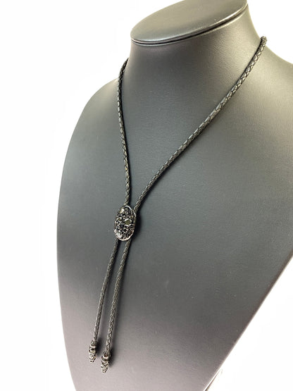 【中古品】【メンズ】 GLAMB グラム レザーループタイ アクセサリー 193-260821-hu-08-min カラー：ブラック 万代Net店