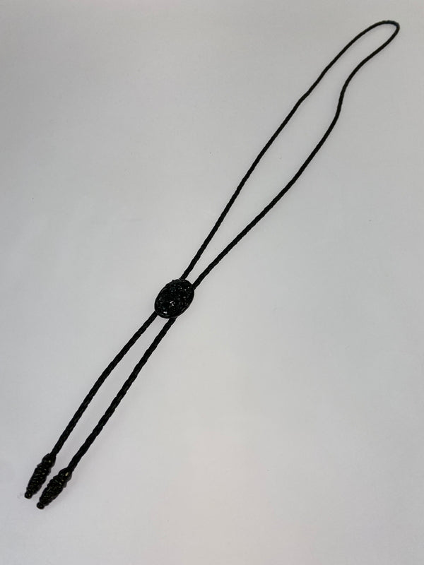 【中古品】【メンズ】 GLAMB グラム レザーループタイ アクセサリー 193-260821-hu-08-min カラー：ブラック 万代Net店