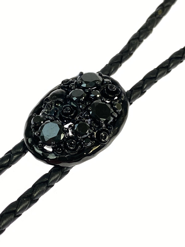 【中古品】【メンズ】 GLAMB グラム レザーループタイ アクセサリー 193-260821-hu-08-min カラー：ブラック 万代Net店