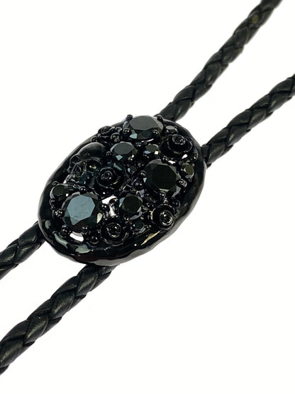 【中古品】【メンズ】 GLAMB グラム レザーループタイ アクセサリー 193-260821-hu-08-min カラー：ブラック 万代Net店