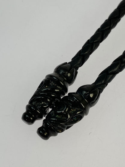 【中古品】【メンズ】 GLAMB グラム レザーループタイ アクセサリー 193-260821-hu-08-min カラー：ブラック 万代Net店