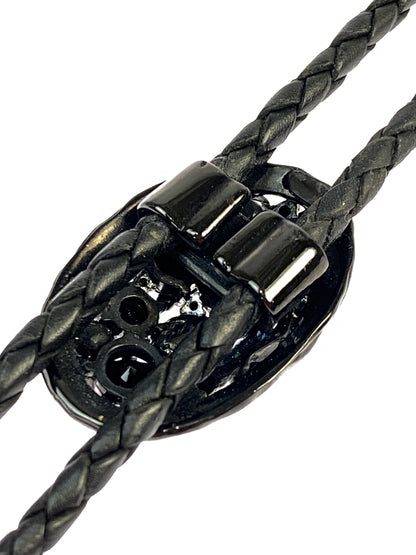 【中古品】【メンズ】 GLAMB グラム レザーループタイ アクセサリー 193-260821-hu-08-min カラー：ブラック 万代Net店
