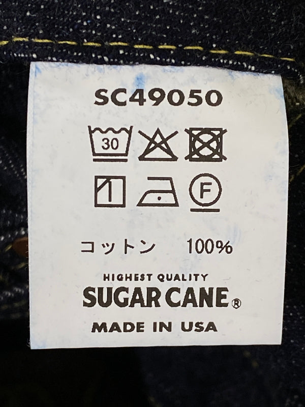【中古美品】【メンズ】 SUGAR CANE シュガーケーン SC49050 S050XX 1940年代 SPECIAL DENIM WAIST OVERALLS スペシャル デニム ウエスト オーバーオールズ デニムパンツ ボトムス 156-260806-jt-02-min サイズ：W33 L34 カラー：インディゴ 万代Net店