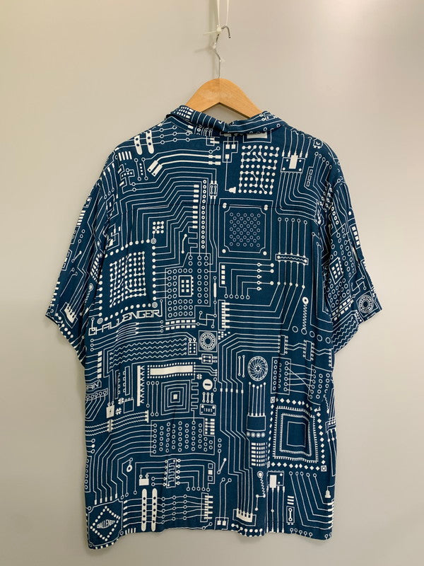 【中古品】【メンズ】 CHALLENGER チャレンジャー S/S CIRCUIT SHIRT ショートスリーブ サーキット シャツ メンズ トップス 半袖シャツ 142-260809-em-63-min サイズ：M カラー：ブルー 万代Net店
