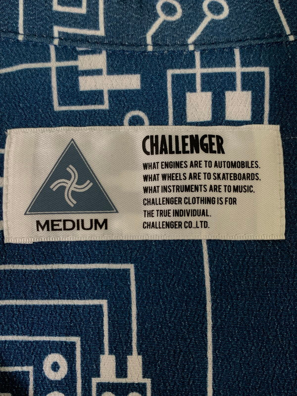 【中古品】【メンズ】 CHALLENGER チャレンジャー S/S CIRCUIT SHIRT ショートスリーブ サーキット シャツ メンズ トップス 半袖シャツ 142-260809-em-63-min サイズ：M カラー：ブルー 万代Net店