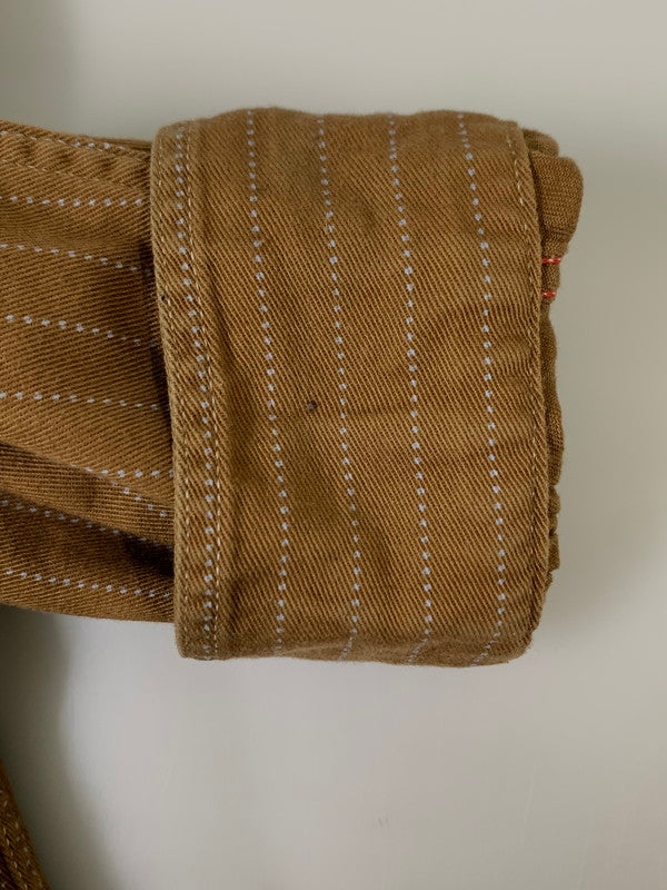【中古品】【メンズ】 SUGAR CANE シュガーケーン FICTION ROMANCE 8.5OZ. BROWN WABASH STRIPE WORK SHIRT ウォバッシュ ストライプ ワークシャツ 145-260809-em-60-min サイズ：S 14-14 1/2 カラー：ブラウン 万代Net店