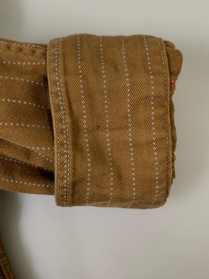 【中古品】【メンズ】 SUGAR CANE シュガーケーン FICTION ROMANCE 8.5OZ. BROWN WABASH STRIPE WORK SHIRT ウォバッシュ ストライプ ワークシャツ 145-260809-em-60-min サイズ：S 14-14 1/2 カラー：ブラウン 万代Net店