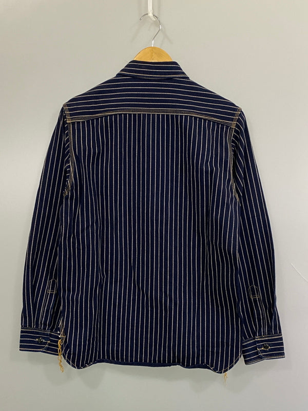 【中古品】【メンズ】 BIG JOHN ビッグジョン SELVAGE WORK SHIRT WABASH MS005E-055P 10OZ セルビッジ ワーク シャツ ワバッシュ アウター 145-260807-jt-34-min サイズ：M カラー：ネイビー/ウォバッシュ 万代Net店