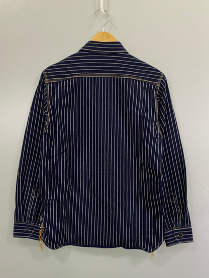 【中古品】【メンズ】 BIG JOHN ビッグジョン SELVAGE WORK SHIRT WABASH MS005E-055P 10OZ セルビッジ ワーク シャツ ワバッシュ アウター 145-260807-jt-34-min サイズ：M カラー：ネイビー/ウォバッシュ 万代Net店