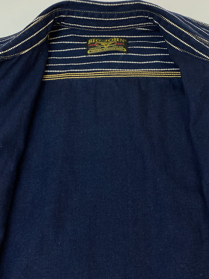 【中古品】【メンズ】 BIG JOHN ビッグジョン SELVAGE WORK SHIRT WABASH MS005E-055P 10OZ セルビッジ ワーク シャツ ワバッシュ アウター 145-260807-jt-34-min サイズ：M カラー：ネイビー/ウォバッシュ 万代Net店