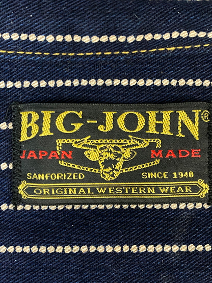 【中古品】【メンズ】 BIG JOHN ビッグジョン SELVAGE WORK SHIRT WABASH MS005E-055P 10OZ セルビッジ ワーク シャツ ワバッシュ アウター 145-260807-jt-34-min サイズ：M カラー：ネイビー/ウォバッシュ 万代Net店