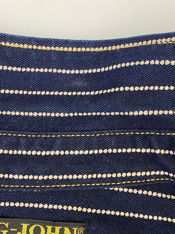 【中古品】【メンズ】 BIG JOHN ビッグジョン SELVAGE WORK SHIRT WABASH MS005E-055P 10OZ セルビッジ ワーク シャツ ワバッシュ アウター 145-260807-jt-34-min サイズ：M カラー：ネイビー/ウォバッシュ 万代Net店