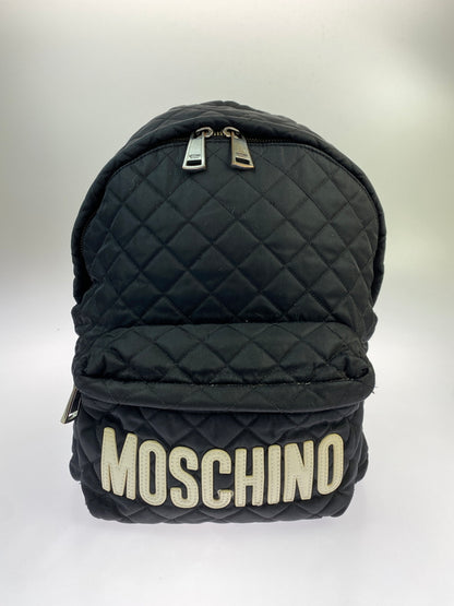【現状渡し品】【メンズ/レディース】 MOSCHINO モスキーノ QUILTING BACKPACK キルティング バックパック リュックサック 鞄 188-260809-em-02-min カラー：ブラック 万代Net店