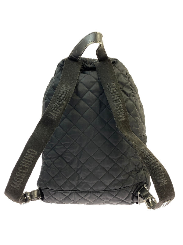 【現状渡し品】【メンズ/レディース】 MOSCHINO モスキーノ QUILTING BACKPACK キルティング バックパック リュックサック 鞄 188-260809-em-02-min カラー：ブラック 万代Net店