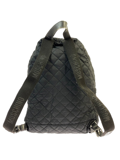 【現状渡し品】【メンズ/レディース】 MOSCHINO モスキーノ QUILTING BACKPACK キルティング バックパック リュックサック 鞄 188-260809-em-02-min カラー：ブラック 万代Net店