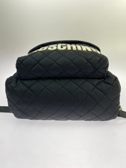 【現状渡し品】【メンズ/レディース】 MOSCHINO モスキーノ QUILTING BACKPACK キルティング バックパック リュックサック 鞄 188-260809-em-02-min カラー：ブラック 万代Net店
