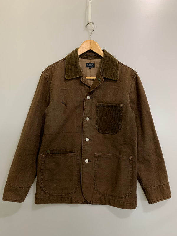 【中古品】【メンズ】 PAUL SMITH ポール・スミス CORDUROY JACKET コーデュロイ ジャケット メンズ アウター 上着 141-260809-em-62-min サイズ：M カラー：ブラウン 万代Net店