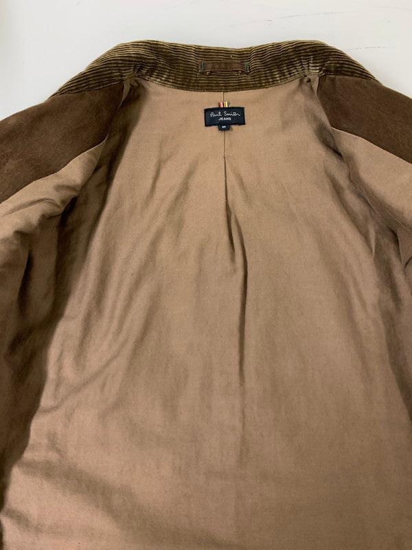 【中古品】【メンズ】 PAUL SMITH ポール・スミス CORDUROY JACKET コーデュロイ ジャケット メンズ アウター 上着 141-260809-em-62-min サイズ：M カラー：ブラウン 万代Net店