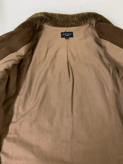 【中古品】【メンズ】 PAUL SMITH ポール・スミス CORDUROY JACKET コーデュロイ ジャケット メンズ アウター 上着 141-260809-em-62-min サイズ：M カラー：ブラウン 万代Net店