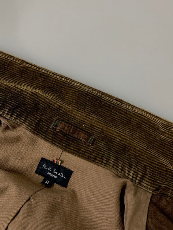 【中古品】【メンズ】 PAUL SMITH ポール・スミス CORDUROY JACKET コーデュロイ ジャケット メンズ アウター 上着 141-260809-em-62-min サイズ：M カラー：ブラウン 万代Net店