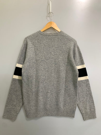 【中古品】【メンズ】 LACOSTE ラコステ WOOL KNIT AH8544 ウール ニット メンズ 長袖 セーター トップス 147-260809-em-61-min サイズ：XS カラー：グレー 万代Net店