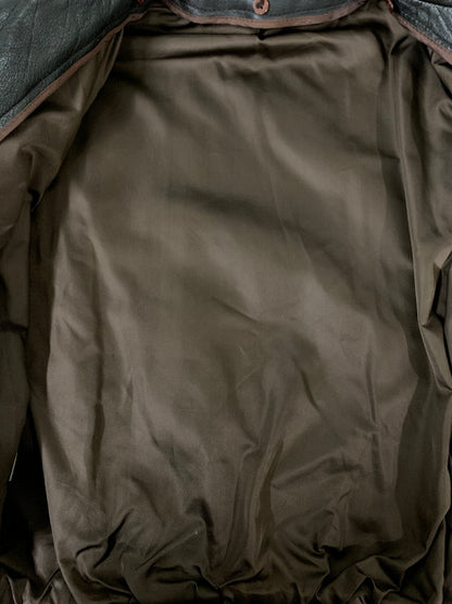 【中古品】【メンズ】 BAHRON バロン LEATHER JACKET レザージャケット メンズ アウター 上着 ジップアップ 146-260809-em-64-min サイズ：M カラー：ブラウン 万代Net店