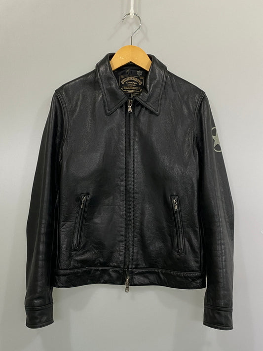 【中古品】【メンズ】 291295 HOMME ニーキューイチニーキューゴオム CUSTOM LEATHER JACKET カスタム レザー ジャケット アウター 140-260807-jt-33-min サイズ：2 カラー：ブラック 万代Net店