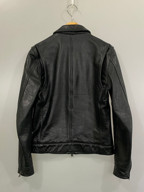 【中古品】【メンズ】 291295 HOMME ニーキューイチニーキューゴオム CUSTOM LEATHER JACKET カスタム レザー ジャケット アウター 140-260807-jt-33-min サイズ：2 カラー：ブラック 万代Net店