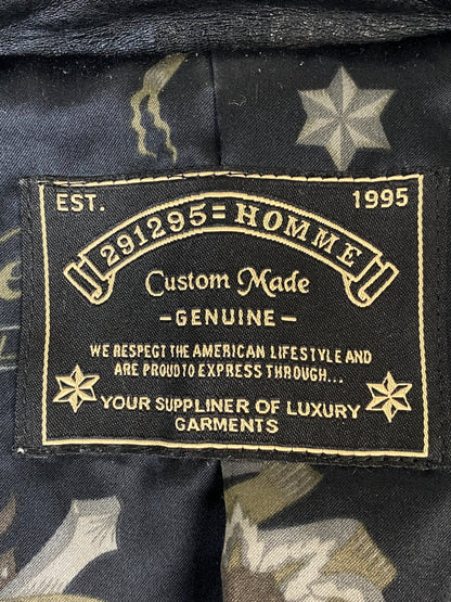 【中古品】【メンズ】 291295 HOMME ニーキューイチニーキューゴオム CUSTOM LEATHER JACKET カスタム レザー ジャケット アウター 140-260807-jt-33-min サイズ：2 カラー：ブラック 万代Net店