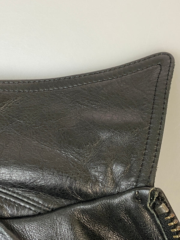 【中古品】【メンズ】 291295 HOMME ニーキューイチニーキューゴオム CUSTOM LEATHER JACKET カスタム レザー ジャケット アウター 140-260807-jt-33-min サイズ：2 カラー：ブラック 万代Net店