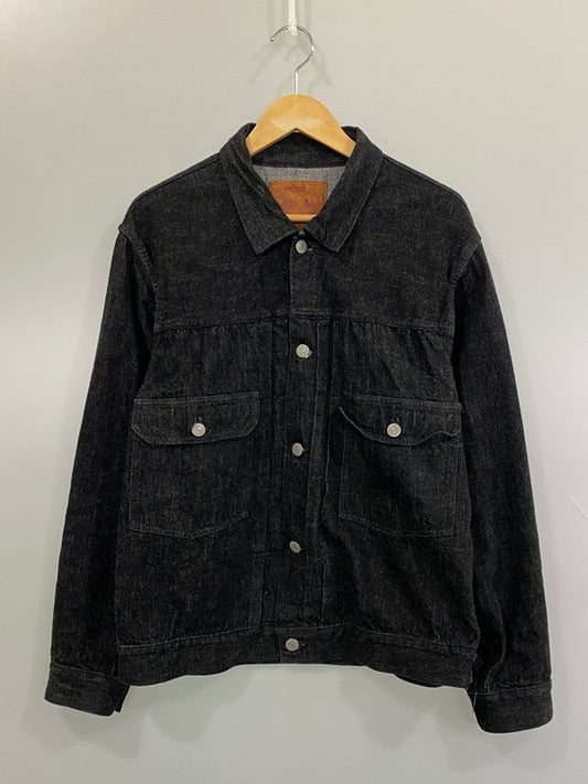 【中古品】【メンズ】 FULLCOUNT フルカウント 2102BKSS TYPE 2 BLACK DENIM JACKET タイプ2 ブラック デニム ジャケット アウター 145-260807-jt-32-min サイズ：40 カラー：ブラック 万代Net店