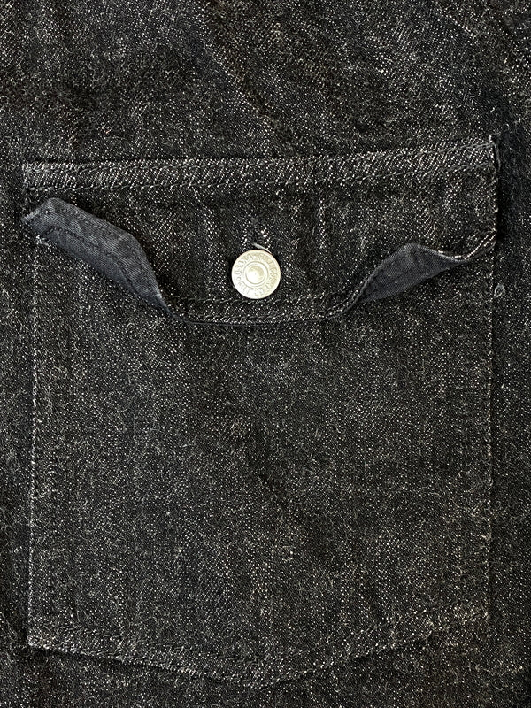 【中古品】【メンズ】 FULLCOUNT フルカウント 2102BKSS TYPE 2 BLACK DENIM JACKET タイプ2 ブラック デニム ジャケット アウター 145-260807-jt-32-min サイズ：40 カラー：ブラック 万代Net店