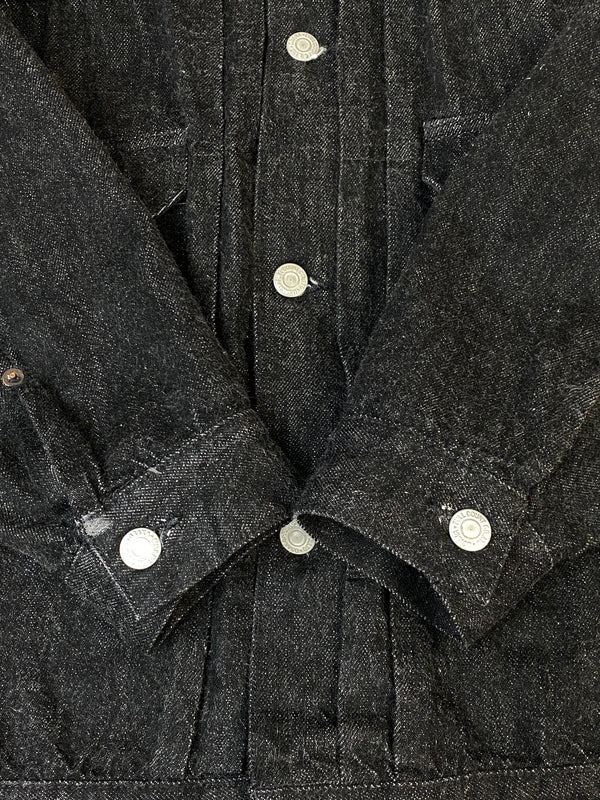 【中古品】【メンズ】 FULLCOUNT フルカウント 2102BKSS TYPE 2 BLACK DENIM JACKET タイプ2 ブラック デニム ジャケット アウター 145-260807-jt-32-min サイズ：40 カラー：ブラック 万代Net店