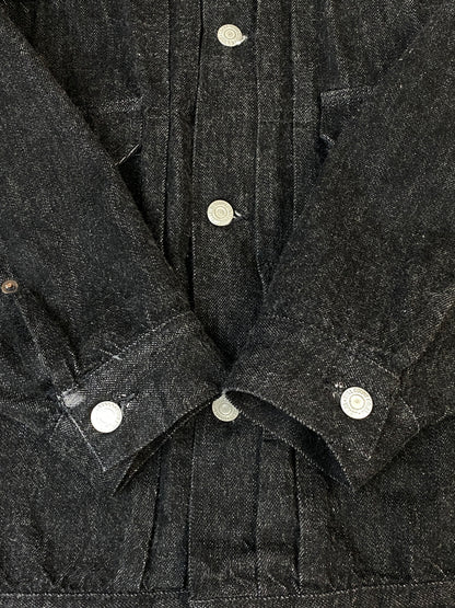 【中古品】【メンズ】 FULLCOUNT フルカウント 2102BKSS TYPE 2 BLACK DENIM JACKET タイプ2 ブラック デニム ジャケット アウター 145-260807-jt-32-min サイズ：40 カラー：ブラック 万代Net店