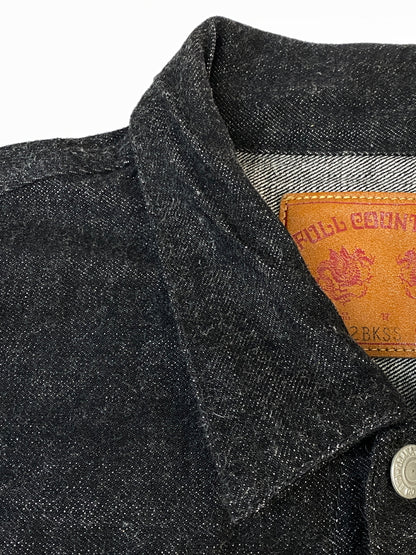 【中古品】【メンズ】 FULLCOUNT フルカウント 2102BKSS TYPE 2 BLACK DENIM JACKET タイプ2 ブラック デニム ジャケット アウター 145-260807-jt-32-min サイズ：40 カラー：ブラック 万代Net店
