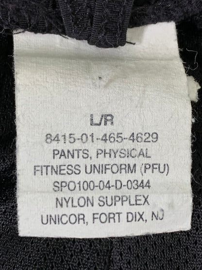 【中古品】【メンズ】 U.S.ARMY USアーミー TRAINING PANTS トレーニング パンツ 8415-01-465-4629 ボトムス ナイロン 157-260811-hu-20-min サイズ：L/R カラー：ブラック 万代Net店