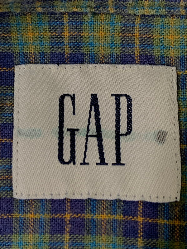【中古品】【メンズ】 GAP ギャップ 00S CHECK S/S SHIRT 00年代 ショートスリーブ チェックシャツ 半袖シャツ メンズ トップス 146-260809-em-58-min サイズ：L カラー：グリーン系 万代Net店