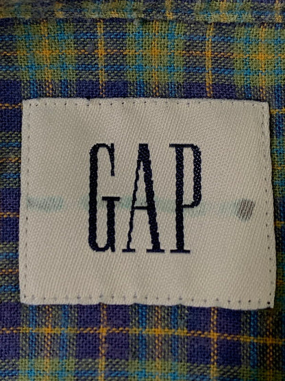 【中古品】【メンズ】 GAP ギャップ 00S CHECK S/S SHIRT 00年代 ショートスリーブ チェックシャツ 半袖シャツ メンズ トップス 146-260809-em-58-min サイズ：L カラー：グリーン系 万代Net店