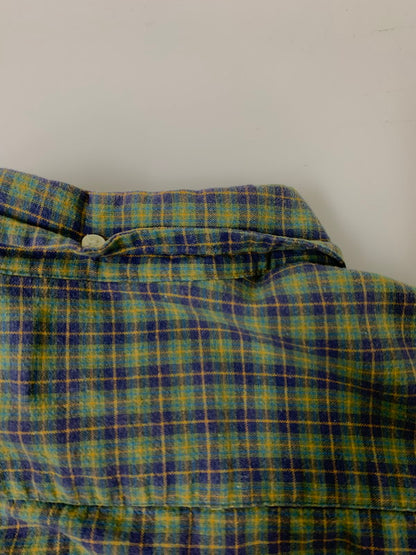 【中古品】【メンズ】 GAP ギャップ 00S CHECK S/S SHIRT 00年代 ショートスリーブ チェックシャツ 半袖シャツ メンズ トップス 146-260809-em-58-min サイズ：L カラー：グリーン系 万代Net店