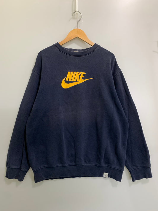 【現状渡し品】【メンズ】 NIKE ナイキ 00S SWEATSHIRT 00年代 スウェットシャツ メンズ トップス トレーナー ヴィンテージ 146-260809-em-45-min サイズ：L カラー：ネイビー 万代Net店