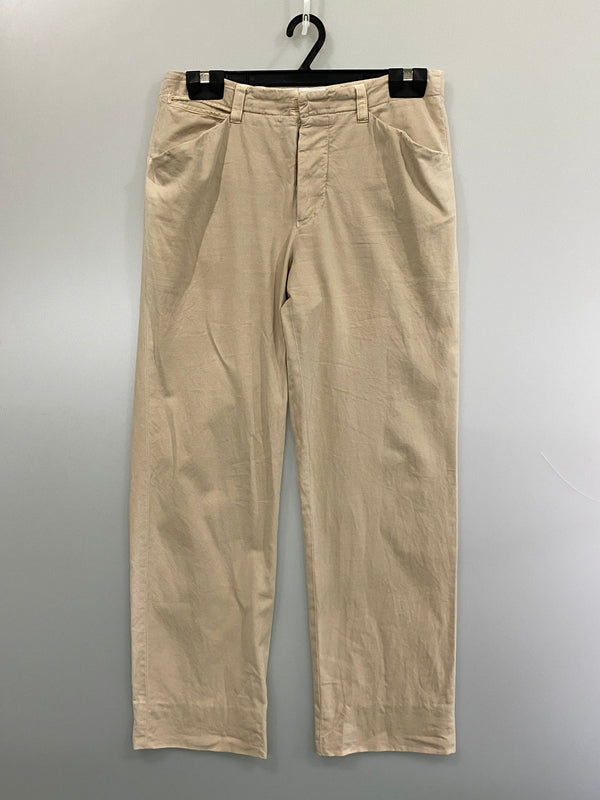 【中古品】【メンズ】 MAISON MARTIN MARGIELA メゾン マルタン マルジェラ ここのえ期 CHINO PANTS チノパンツ ボトムス 152-260807-jt-27-min サイズ：46 カラー：ライトベージュ 万代Net店